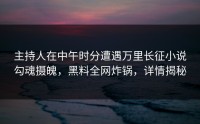 主持人在中午时分遭遇万里长征小说勾魂摄魄，黑料全网炸锅，详情揭秘